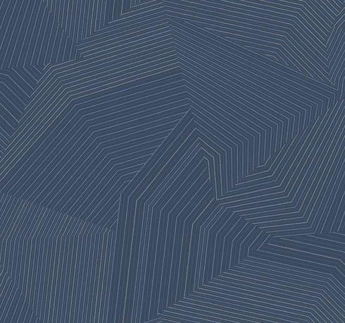 Dotted Maze Navy Wallpaper