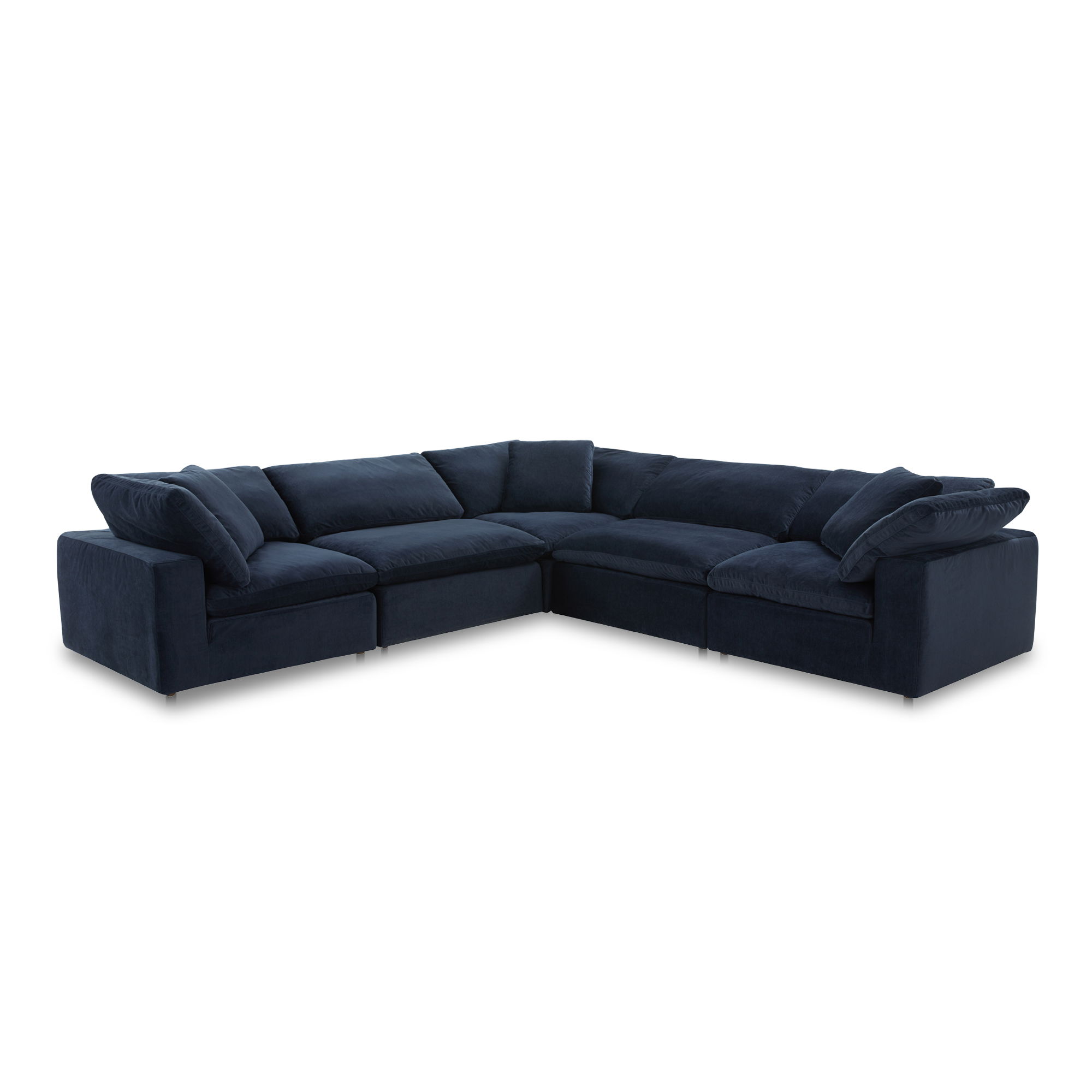 Clay Classic L Modular Sectional, Sectional Sofa by Moe's Home, 133.5" width x 32" height x 133.5" depth View 2