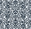 Lotus Palm Navy Wallpaper, by York Wall, 27' length x 2'3" width x 0.02" depth thumbnail