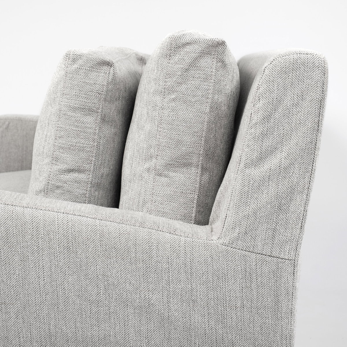 Denly I 69 X 38.25 X 34.5 Frost Gray Slipcover Two Seater Sofa, Sofas & Sectional by Mercana, 69" length x 38.25" width x 34.5" height View 10