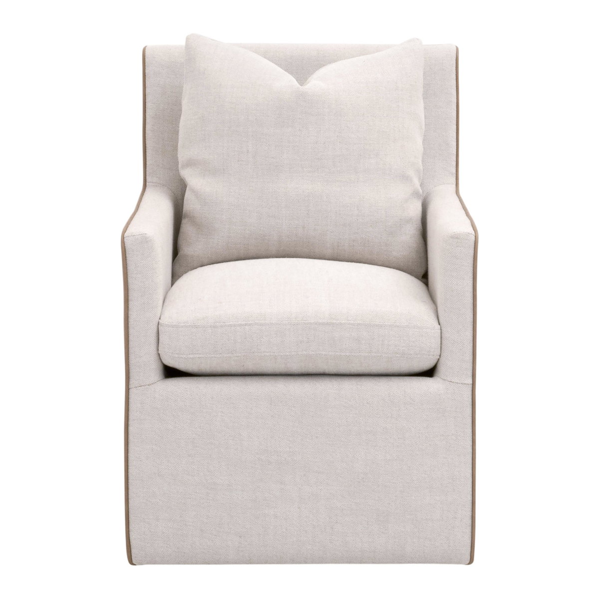Harmony Arm Chair With Casters, Dining Chair by Essentials for Living, 24" width x 35.25" height x 28" depth View 1