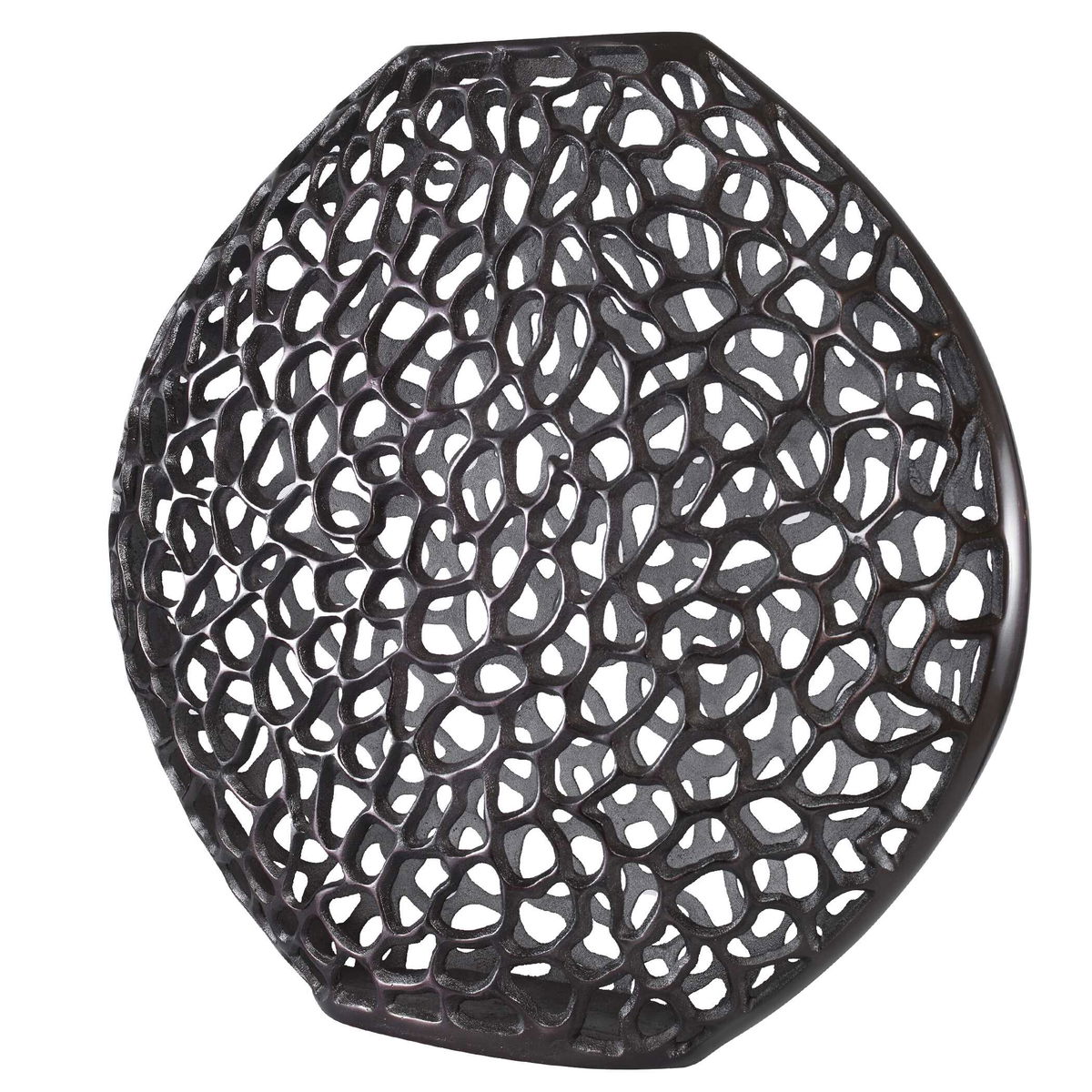 Web Dark Bronze Vase, by Uttermost, 22" width x 23.5" height x 6" depth View 3