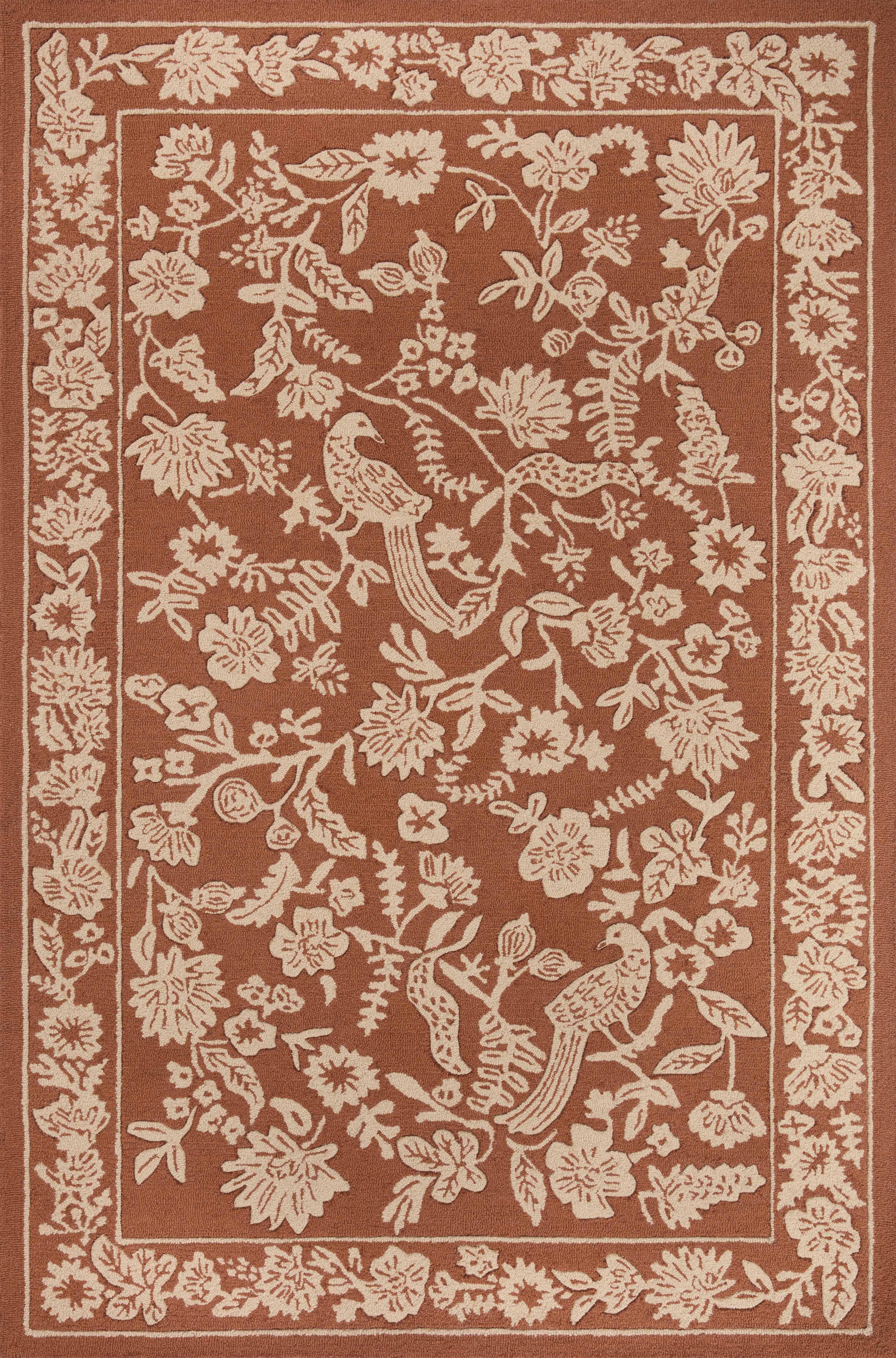 Rifle Paper Co. x Loloi Arboretum Rug, 1'6" length x 1'6" width