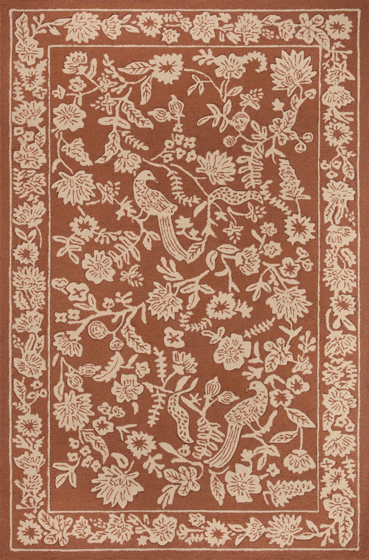 Rifle Paper Co. x Loloi Arboretum Rug, 1'6" length x 1'6" width