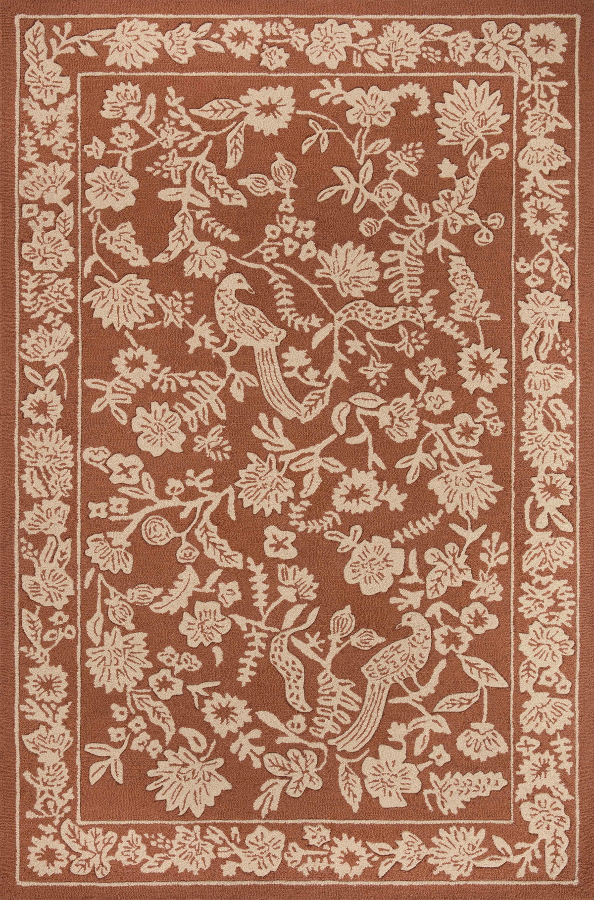 Rifle Paper Co. x Loloi Arboretum Rug, 5' length x 7'6" width View 1