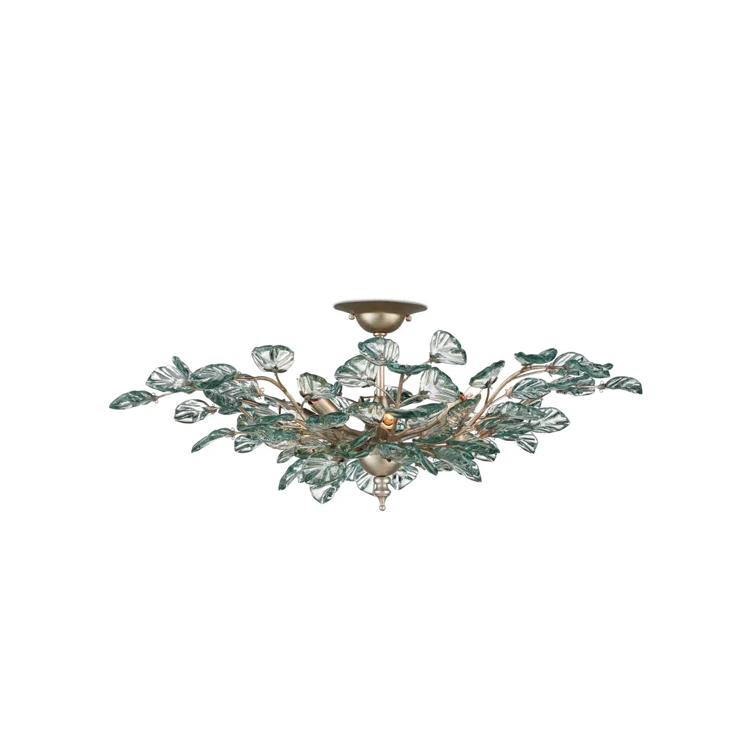 Baobab 8 - Light Semi Flush Mount, by Currey and Company, 33.5" width x 13" height x 33.5" depth View 2