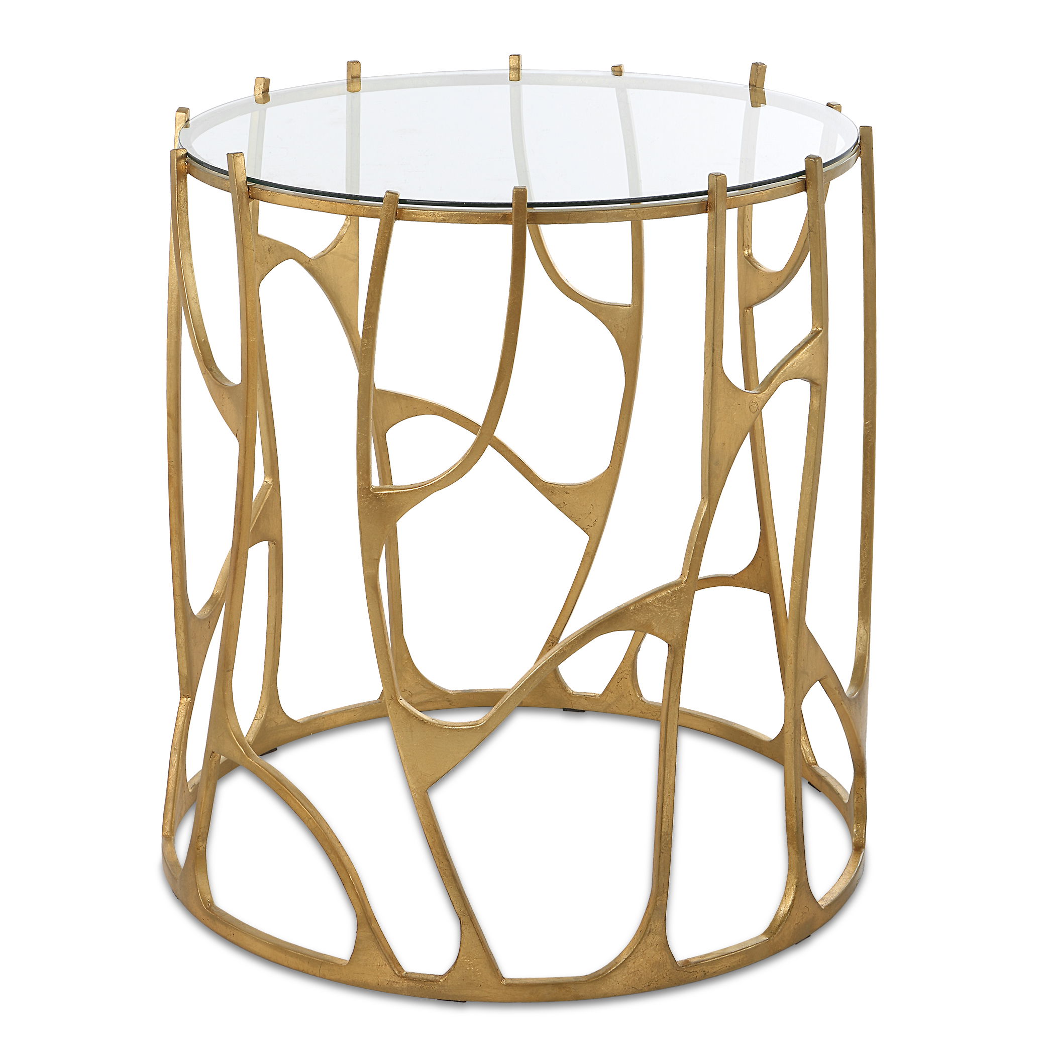 Ritual Round Gold Side Table large image 