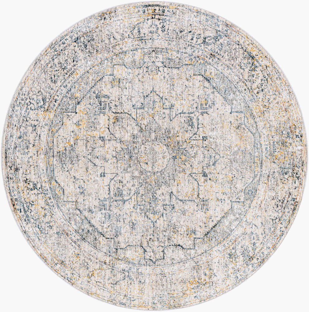 Laila Machine Woven Rug, by Surya, 5'2.99" length x 5'2.99" width