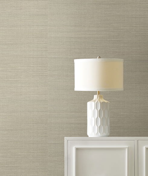 Maguey Sisal Silver Wallpaper