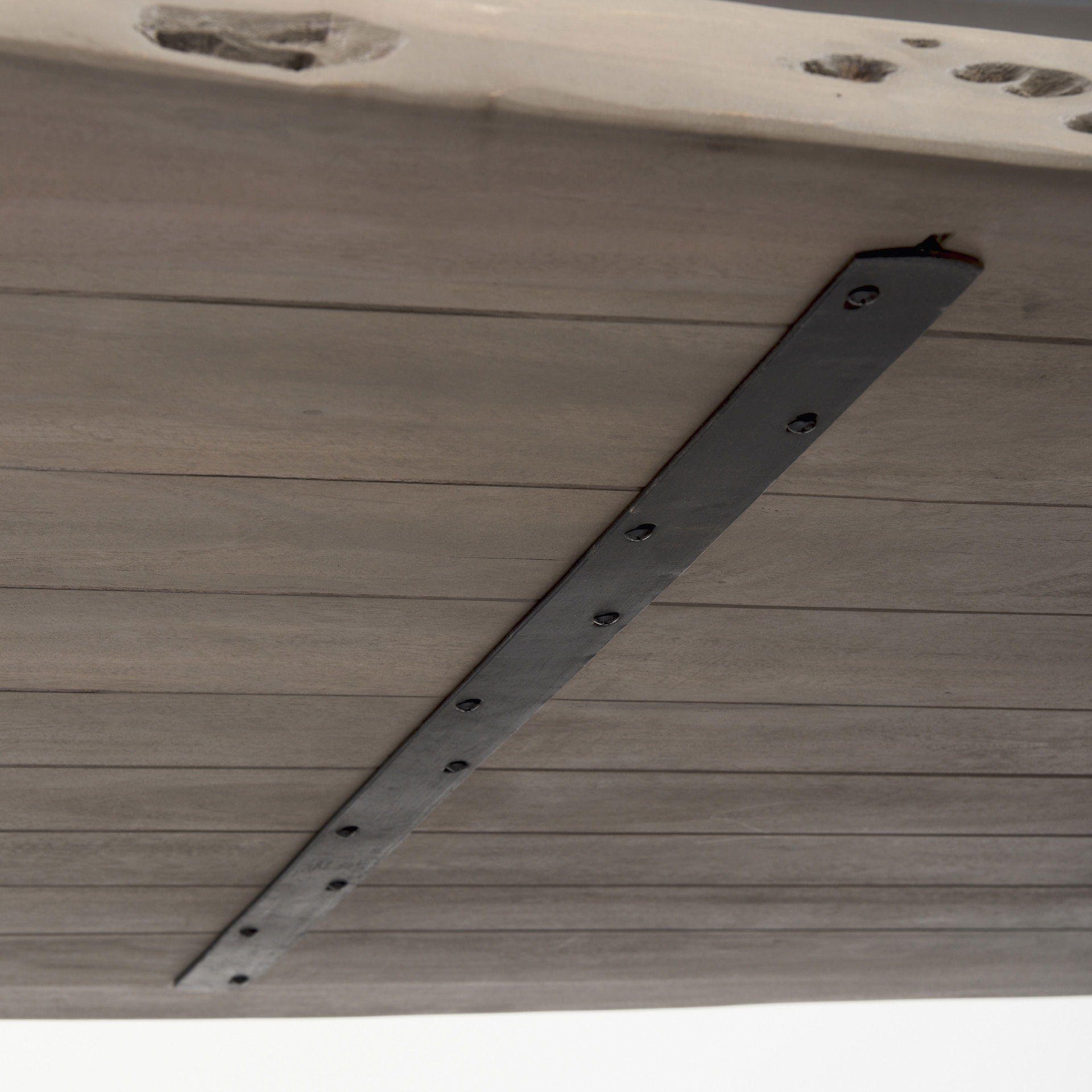 Konstantin 94.0 x 40.0 x 30.0 Medium Brown Wood with Live Edge Rectangular Dining Table large image 