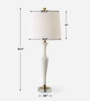 Colette White Stone Table Lamp thumbnail 2