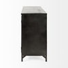 Poppy III 40L x 16W Black Metal With Glass Door Accent Cabinet, Cabinets & Chest by Mercana, 40.25" length x 16" width x 33" height thumbnail 4