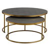 Aragon Gray Nesting Coffee Tables Set/2, Furniture by Uttermost, 40" width x 17.5" height x 40" depth thumbnail 1
