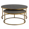 Aragon Gray Nesting Coffee Tables Set/2, by Uttermost, 40" width x 17.5" height x 40" depth thumbnail 1