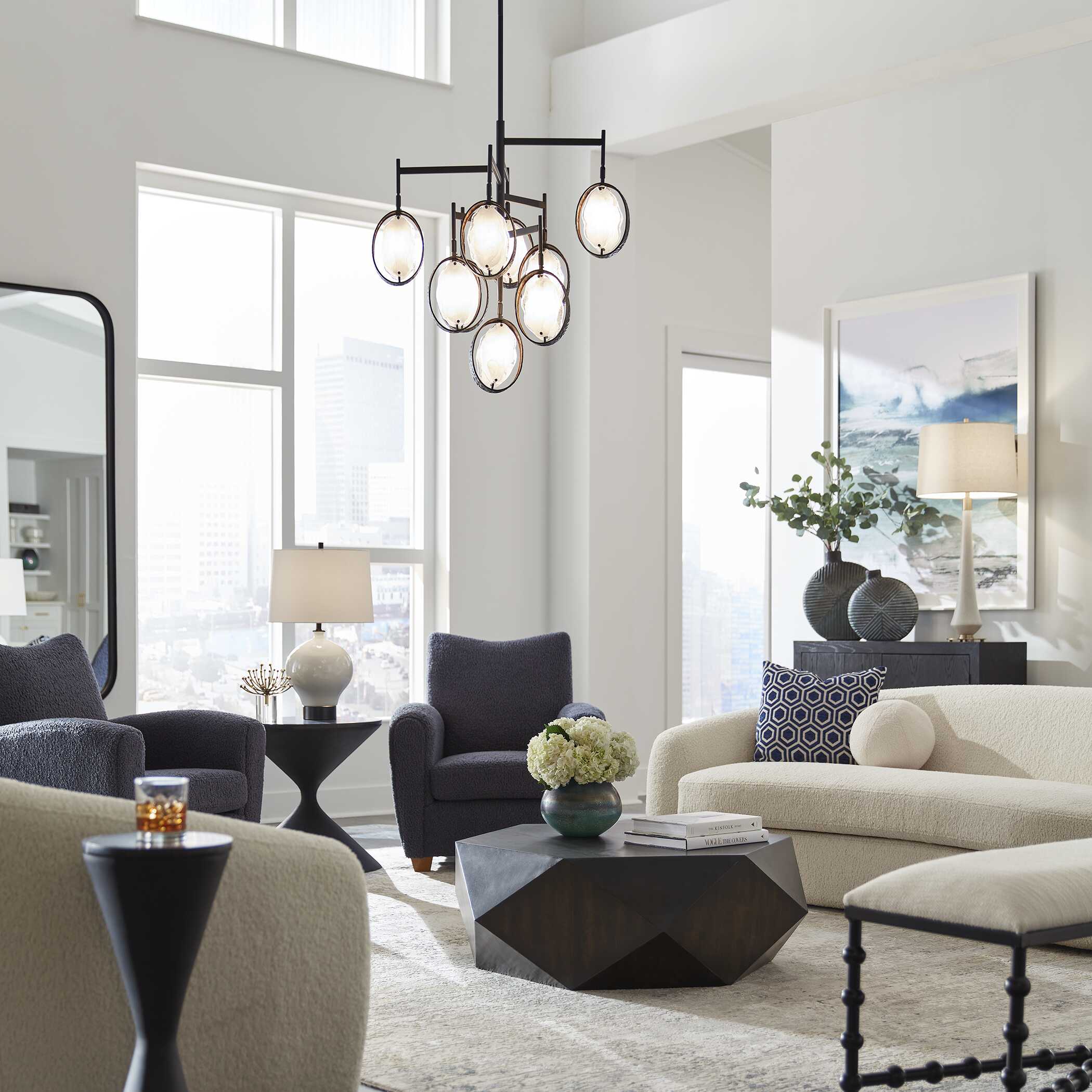 Maxin Dark Bronze 9 Light Chandelier Maxin Dark Bronze 9 Light Chandelier large image