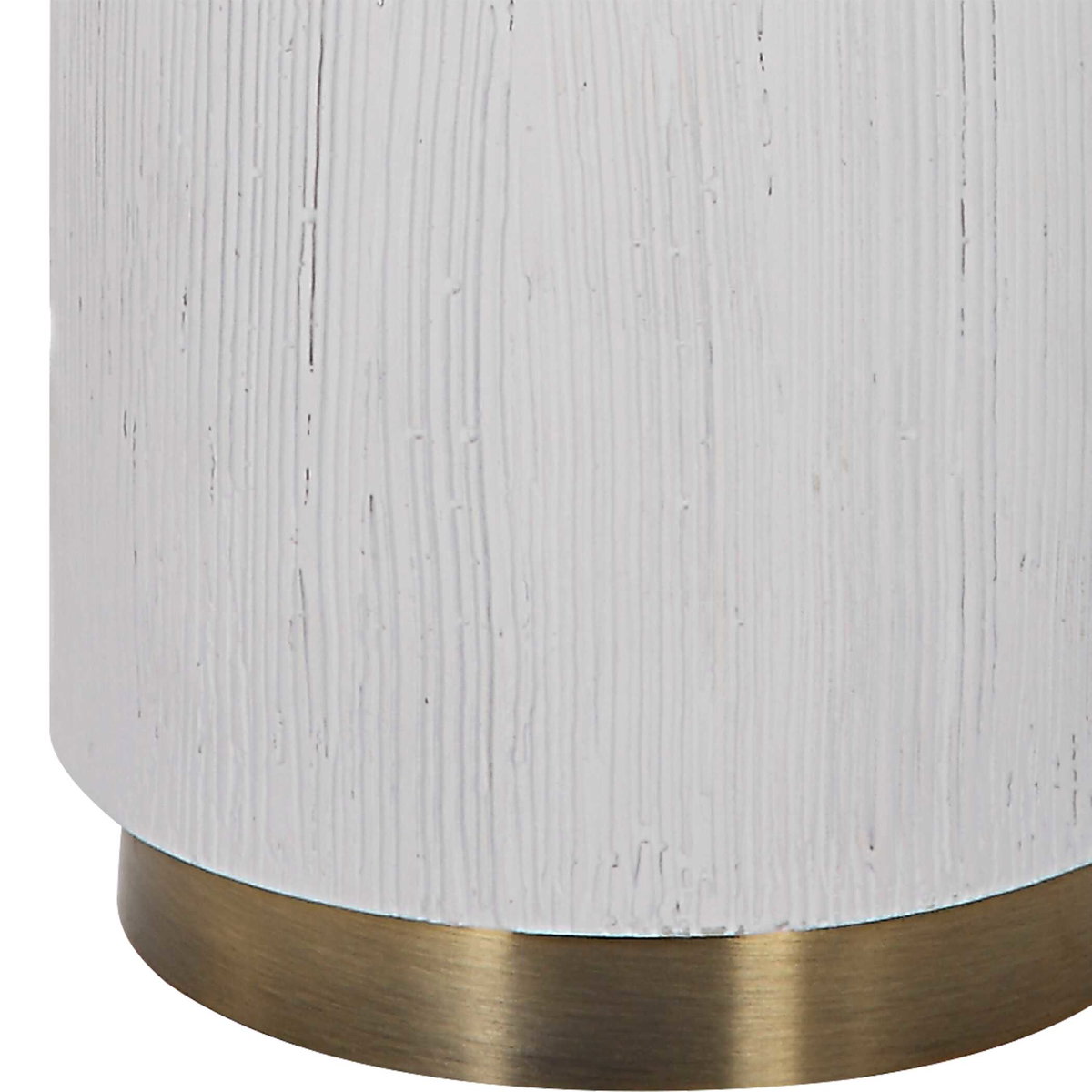 Ruse Whitewashed Table Lamp, by Uttermost, 1'4" width x 2'6" height x 1'4" depth View 7