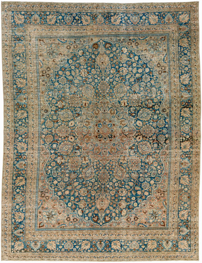 Antique One of a Kind Handmade Rug, by Surya, 12'10" length x 9' width