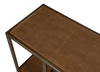 Cullum Shagreen Console  Tawny Brown, by Sarreid, 1'2" length x 5'11" width x 2'9" height thumbnail 11