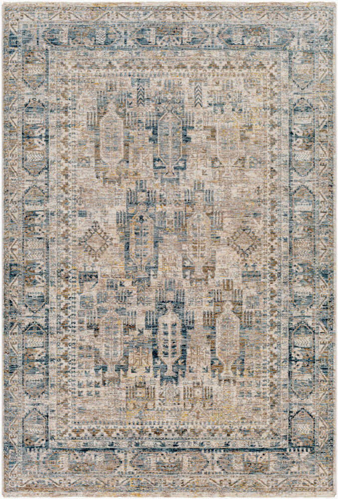 Mirabel Machine Woven Rug, by Surya, 7'4.58" length x 4'11.84" width