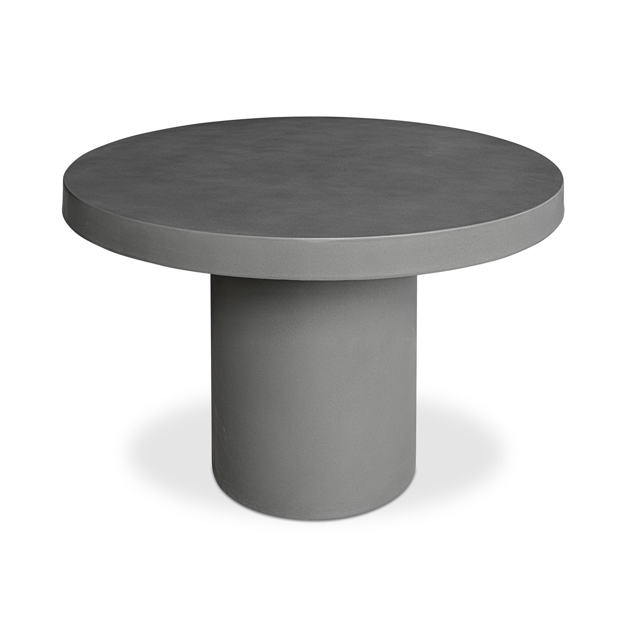 Cassius Round Outdoor Dining Table Dark Grey large image 