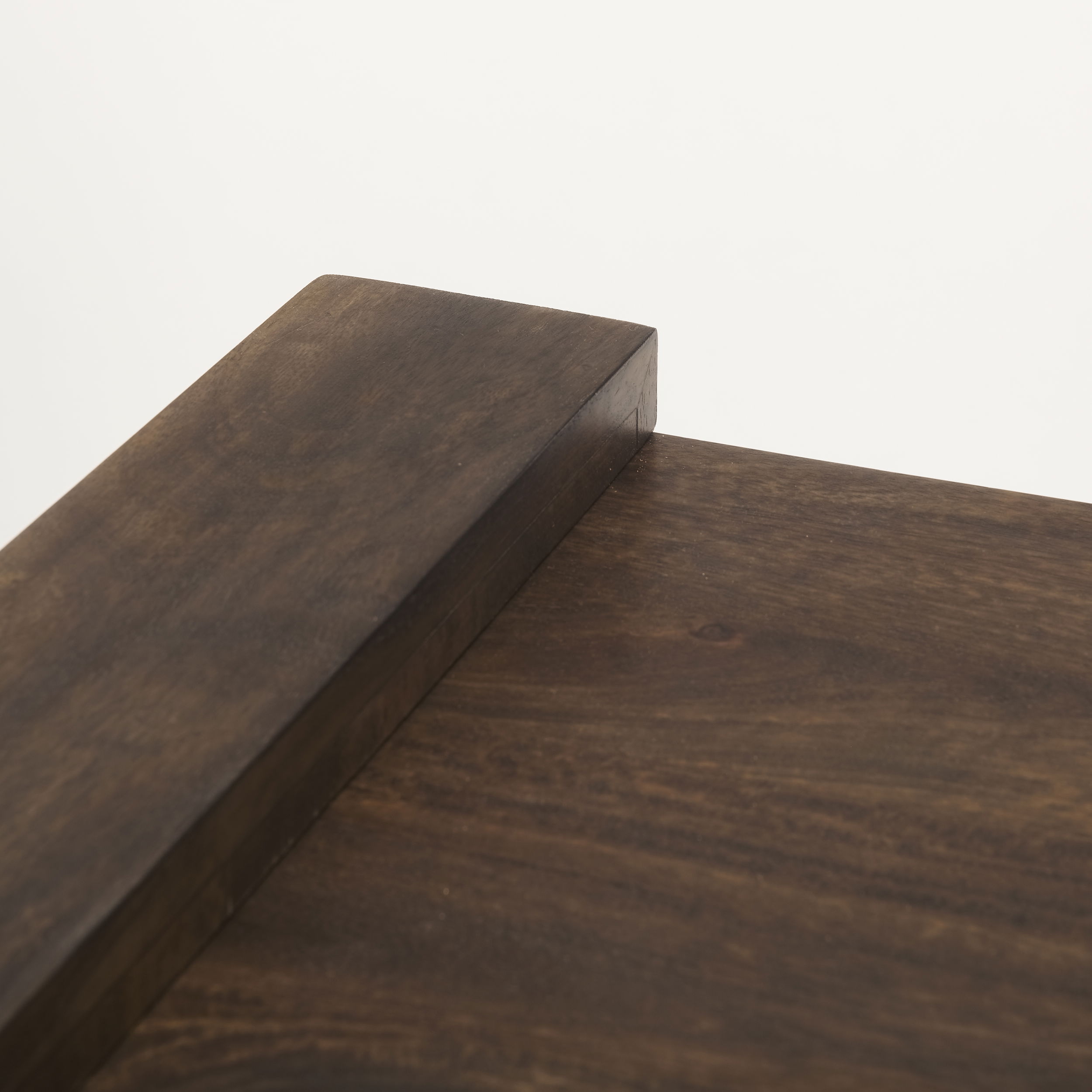 Athelia Dark Brown Wood Accent Table large image 