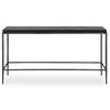 Crescendo Black Concrete Console Table, Furniture by Uttermost, 60" width x 32" height x 14" depth thumbnail 1