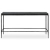 Crescendo Black Concrete Console Table, by Uttermost, 60" width x 32" height x 14" depth thumbnail 1