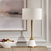 Avola White Marble Table Lamp thumbnail 3