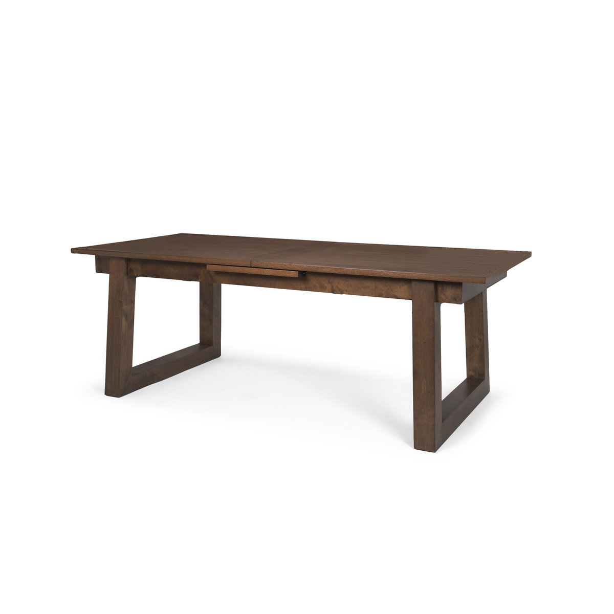 Takota 106.3'L x 39.3'W Rectangular Extendable Dining Table | Modern | Dark Brown Wood | Seats 8, by Mercana, 106.25" length x 39.25" width x 30.75" height View 1