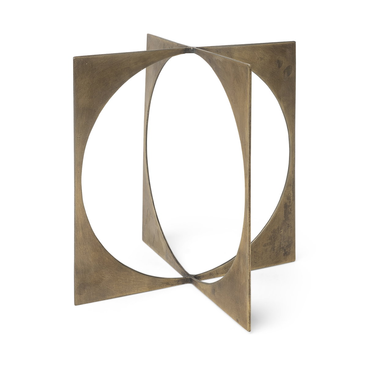 Lima II (Large) 10L x 10W Gold Geometric Decorative Object, by Mercana, 9.75" length x 9.75" width x 9.75" height View 1