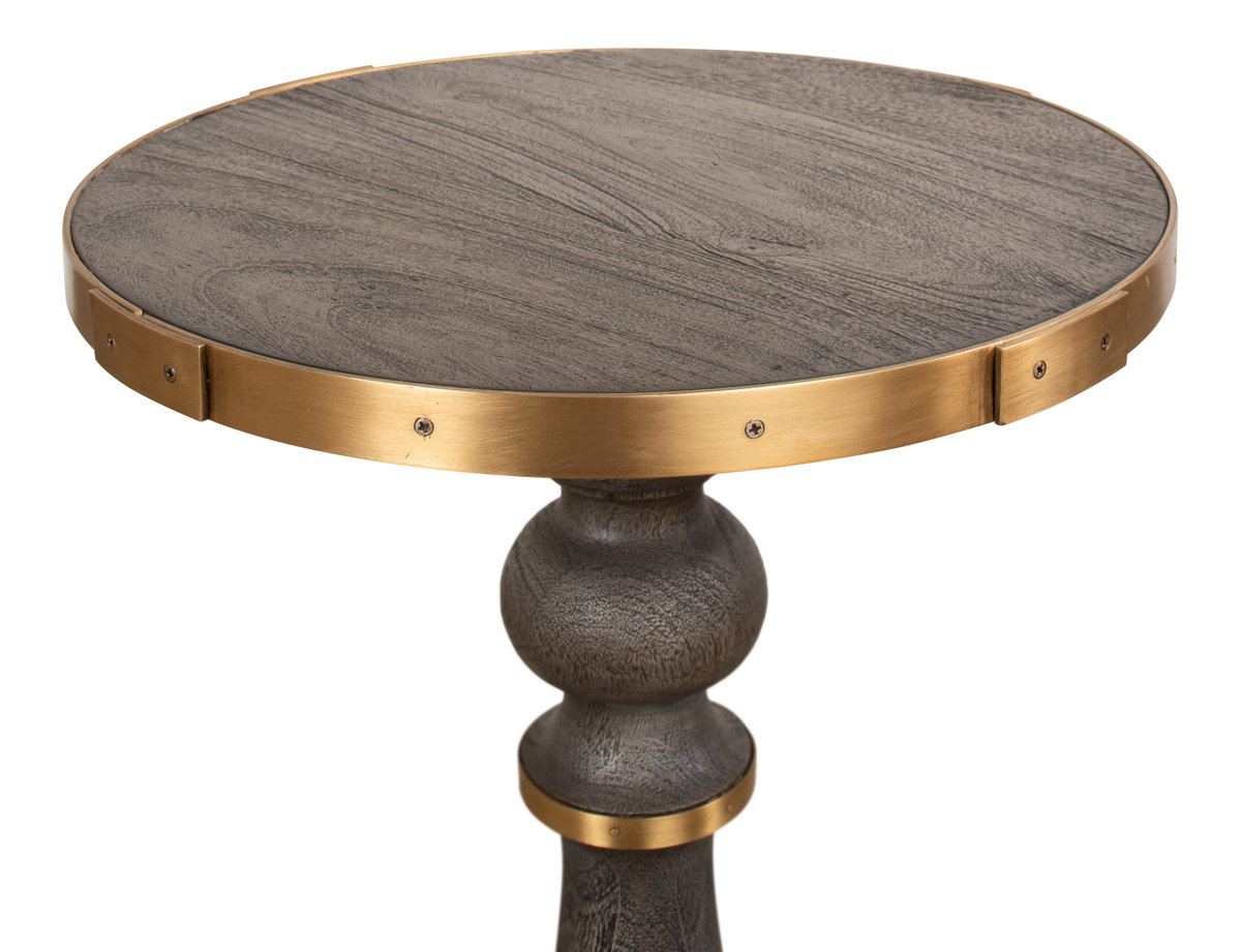 Upturned Goblet Side Table, by Sarreid, 1'4" length x 1'4" width x 2' height View 5