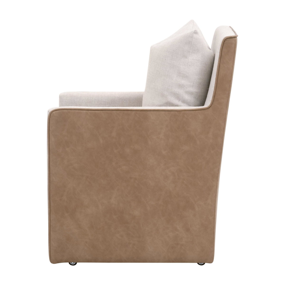 Harmony Arm Chair With Casters, Dining Chair by Essentials for Living, 24" width x 35.25" height x 28" depth View 3