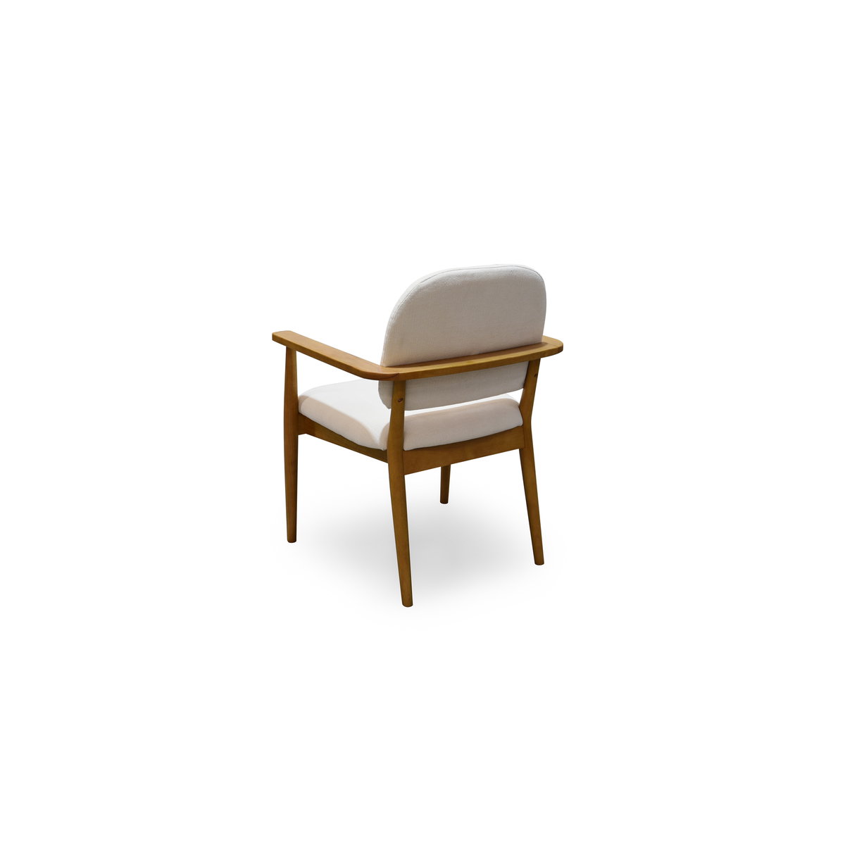 Norrie Dining Chair Cream, by Moe's Home, 24.41" width x 33.46" height x 24.41" depth View 2
