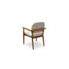 Norrie Dining Chair Cream, by Moe's Home, 24.41" width x 33.46" height x 24.41" depth thumbnail 2