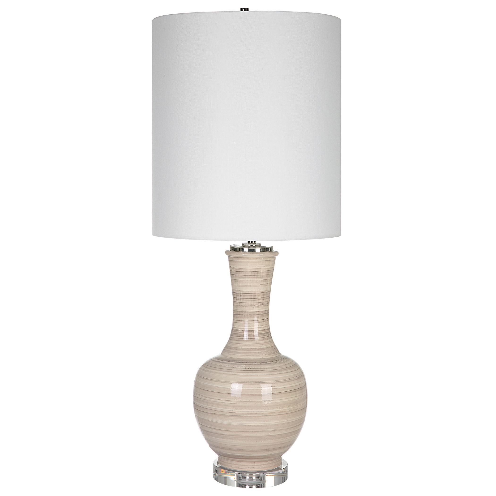 Chalice Striped Table Lamp large image 