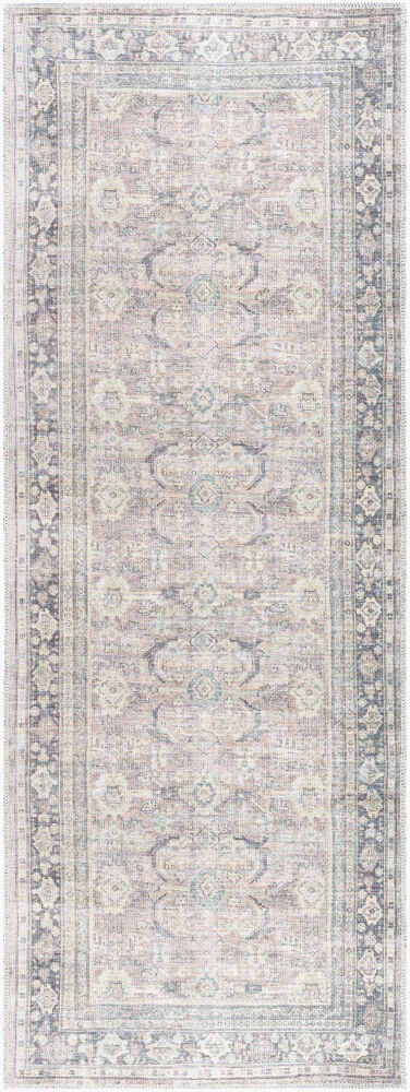 Darling Machine Woven Rug, by Surya, 7'2.61" length x 2'7.49" width