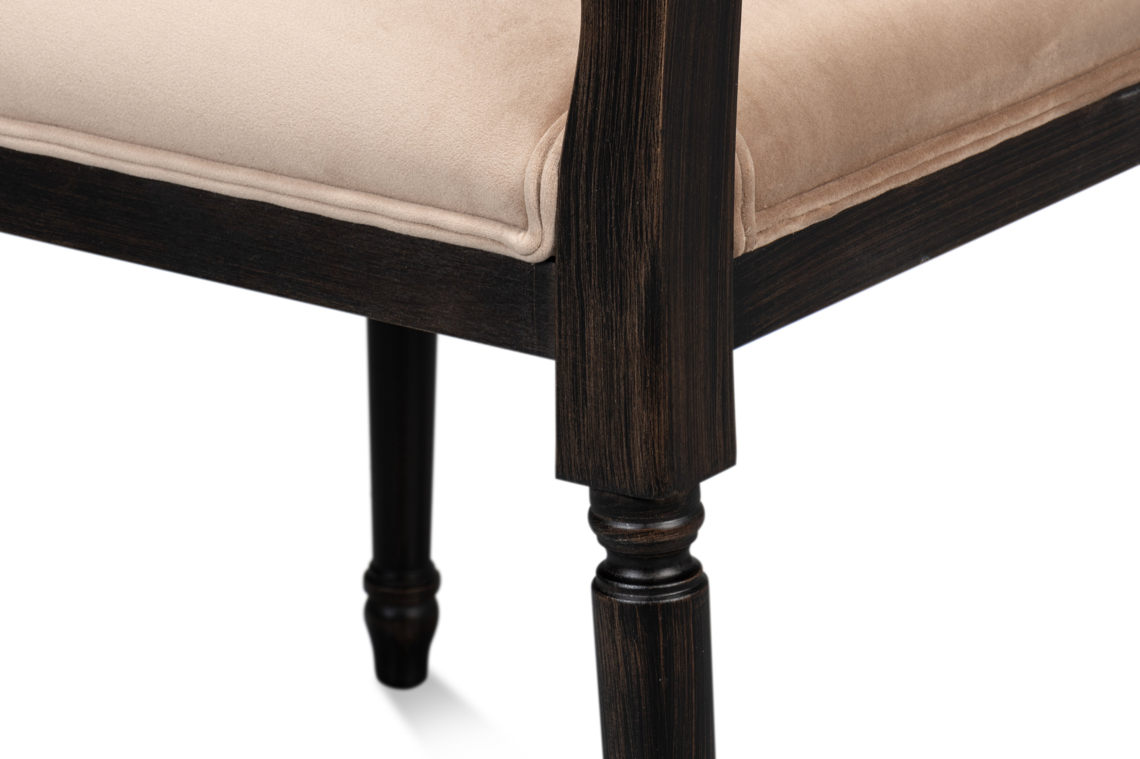Cane Back Side Chair, Nero, Toffee, Dining Chair by Sarreid, 20" length x 20" width x 40" height View 4