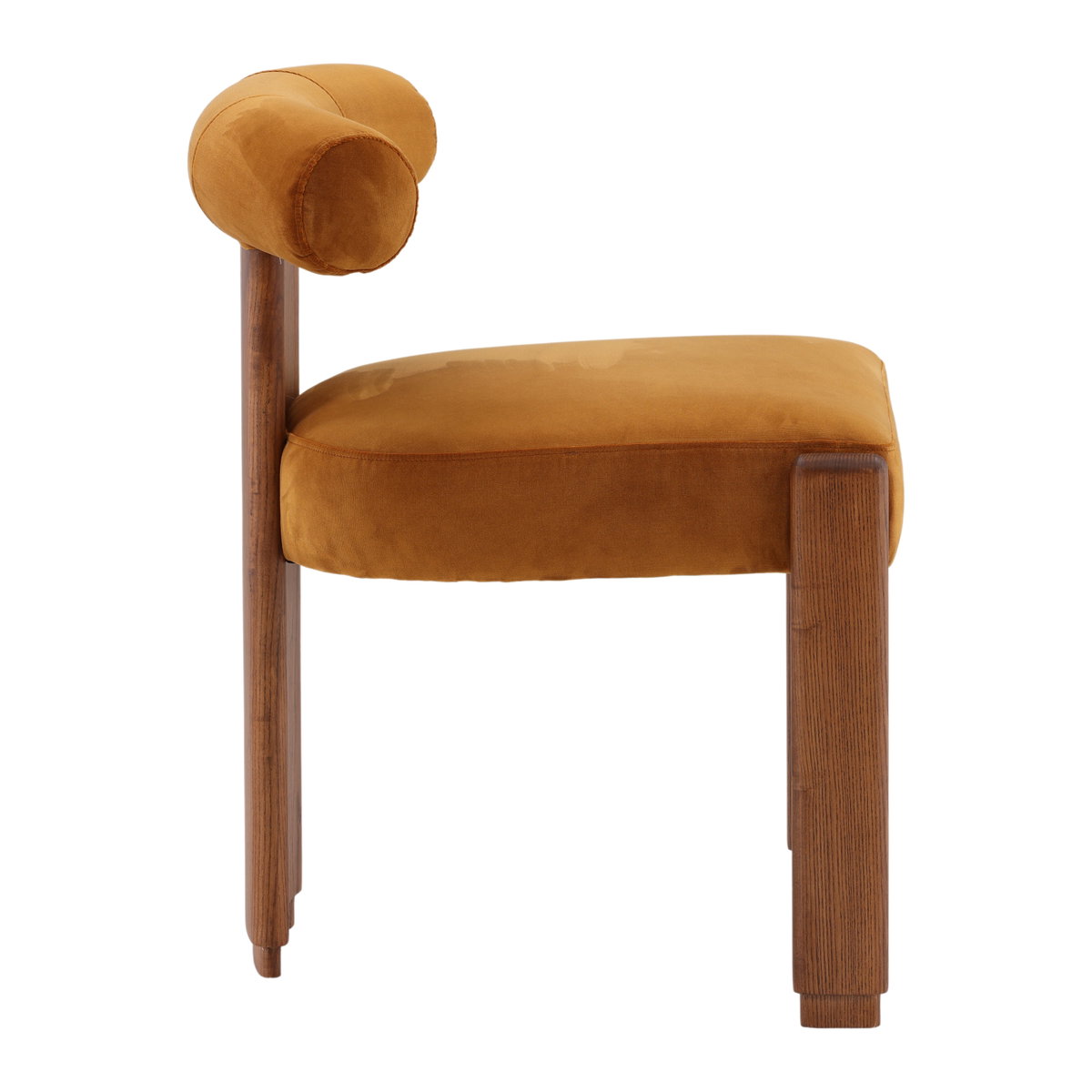 Gwyneth Dining Chair Ginger, by Dovetail, 23" width x 29.5" height x 23.5" depth View 3