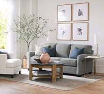 Online Designer Living Room Cascade Hand-Tufted Wool Rug, 10' x 14', Chambray Multi