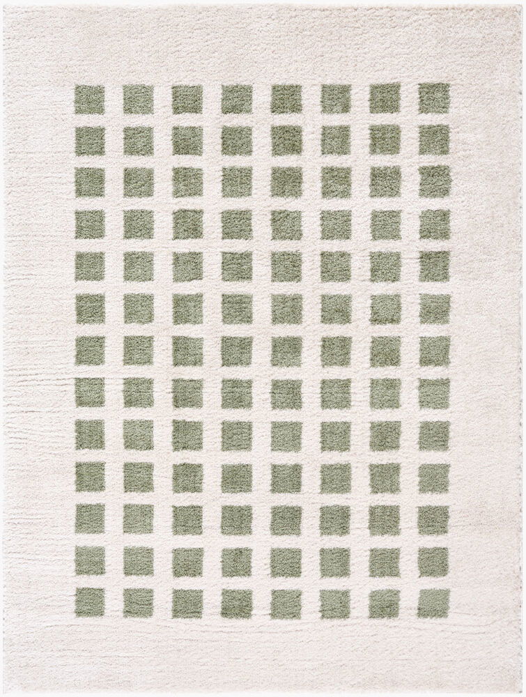 Fossay Shag Machine Woven Rug, by Surya, 9'0.27" length x 6'6.74" width