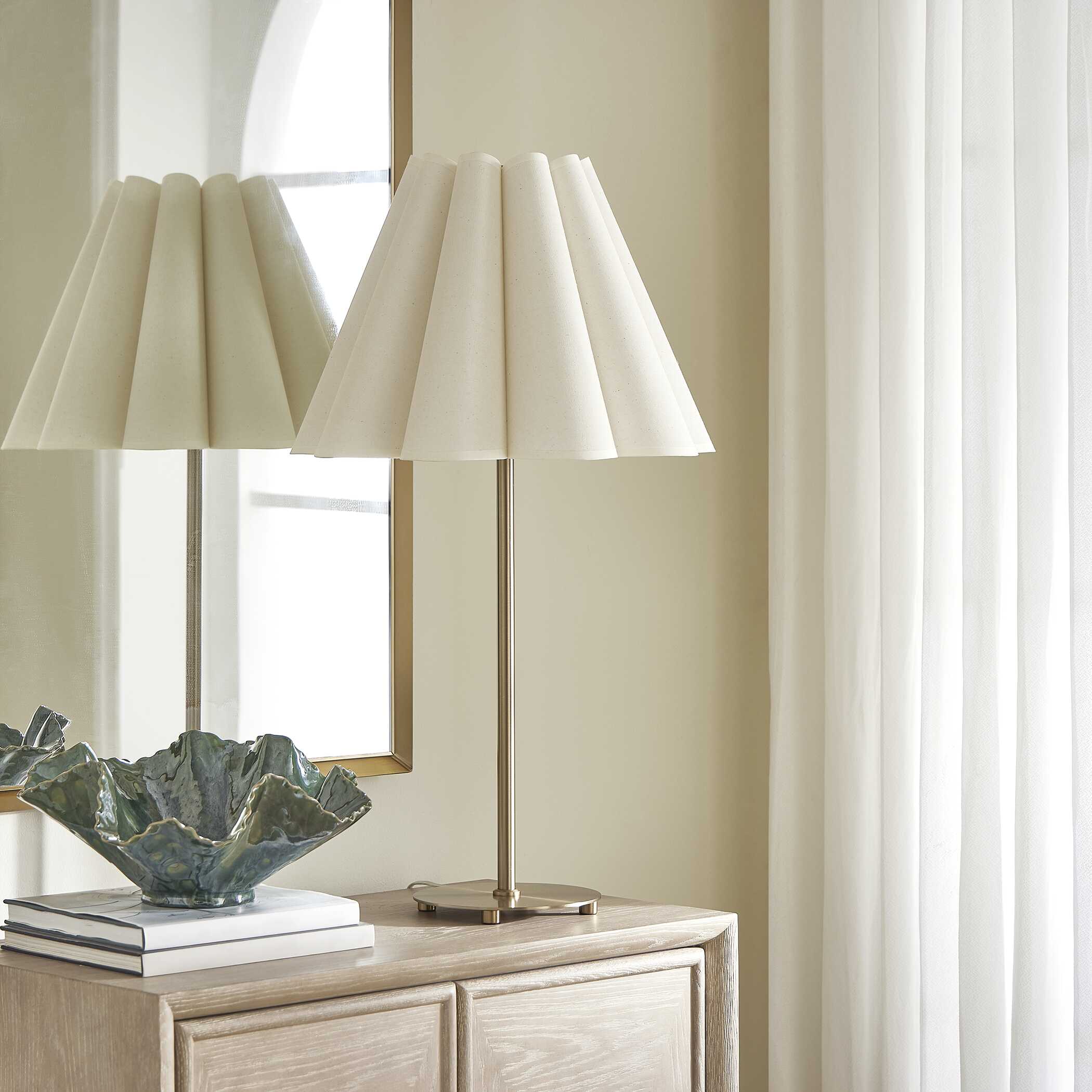 Lilabet Fluted Shade Table Lamp large image 