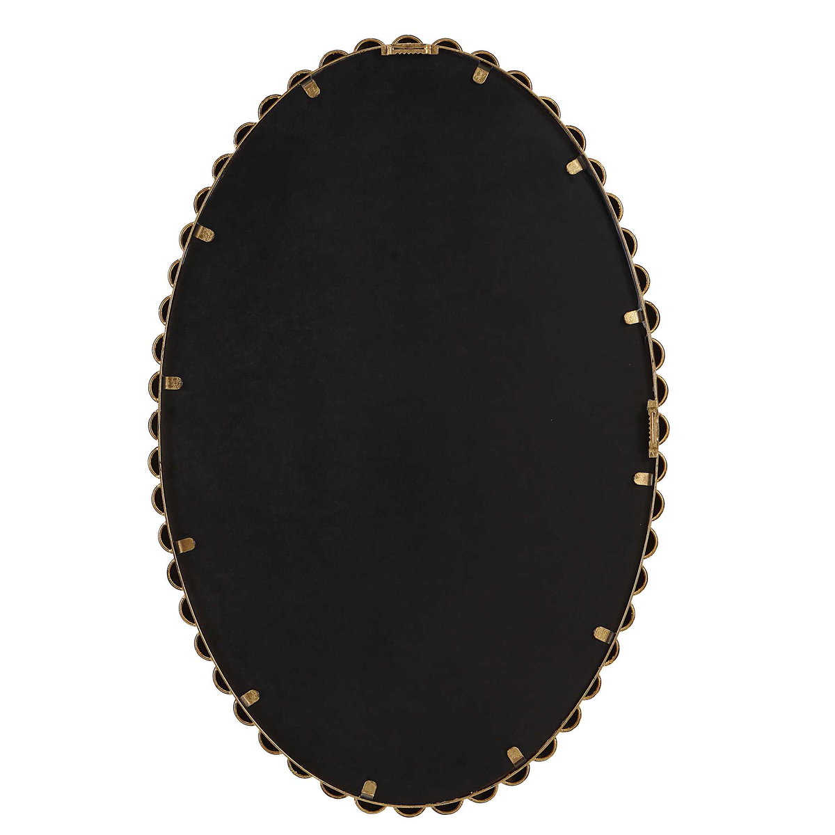 Serna Gold Oval Mirror, by Uttermost, 1'8" width x 2'6" height x 1.75" depth View 7