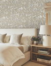 Passion Flower Toile Linen Wallpaper thumbnail 1
