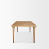 Suvan 84L Light Brown Rectangular Oak Wood Dining Table thumbnail 4
