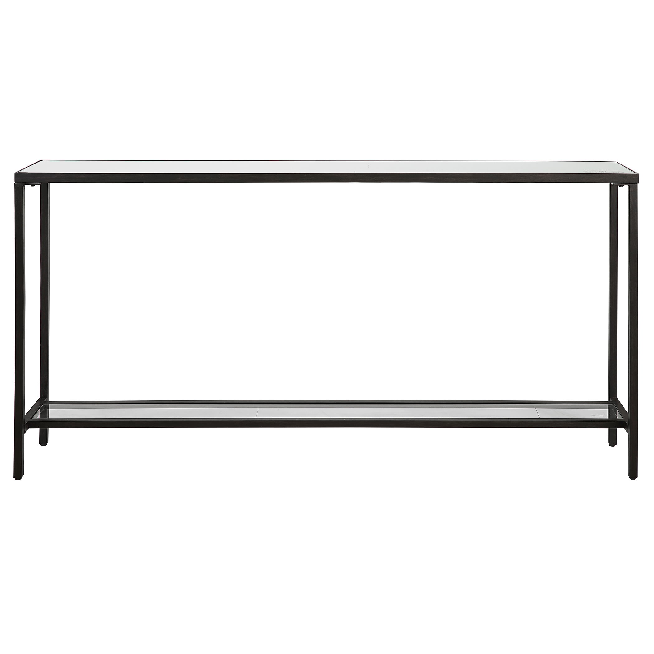 Hayley Black Console Table, Furniture by Uttermost, 60" width x 31" height x 10" depth View 1