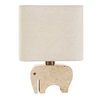 Tusk Travertine Accent Lamp, Table Lamp by Uttermost, 8" width x 11" height x 6" depth thumbnail 7