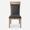 Encore Dark Gray Armless Chair, Accent Chair by Uttermost, 19.5" width x 41.25" height x 26.5" depth thumbnail 1