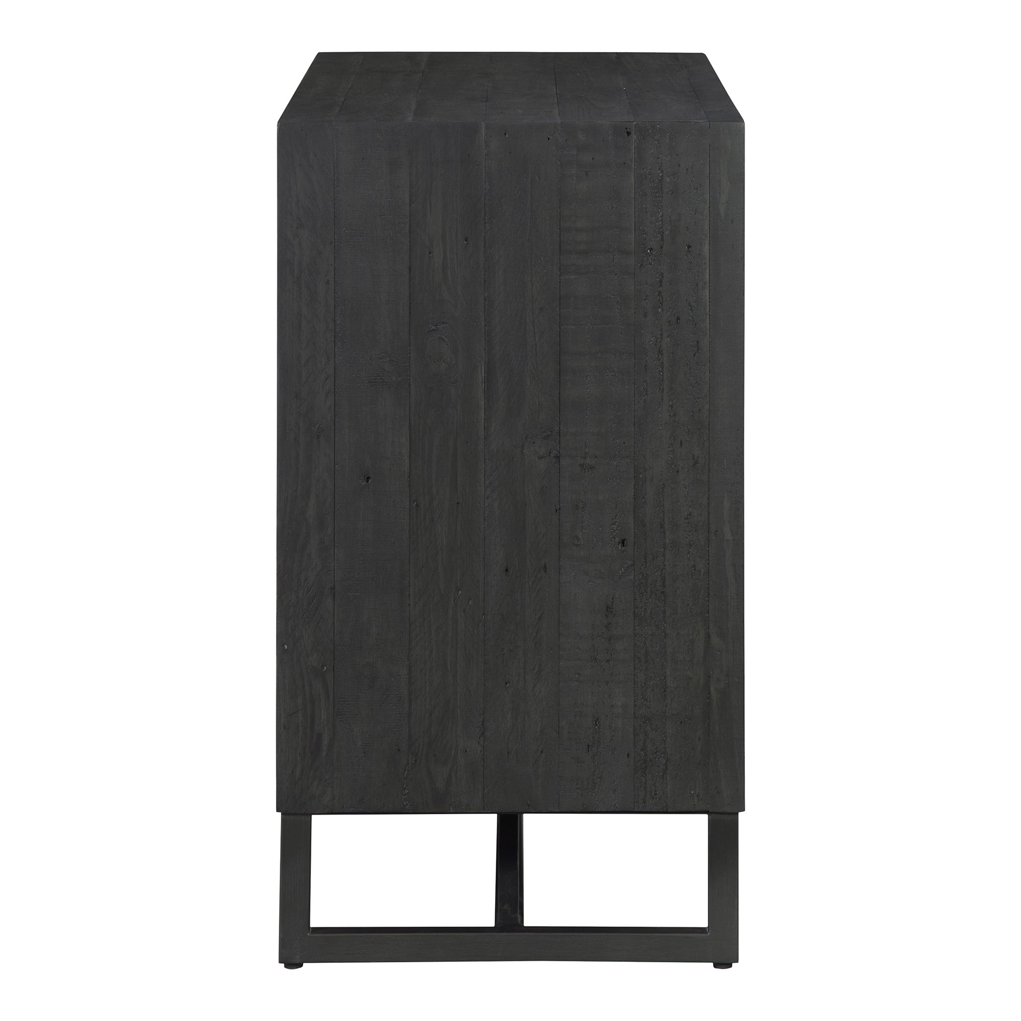 Sierra 2 Door Cabinet Black, Cabinets & Sideboard by Moe's Home, 39" width x 33" height x 18" depth View 4