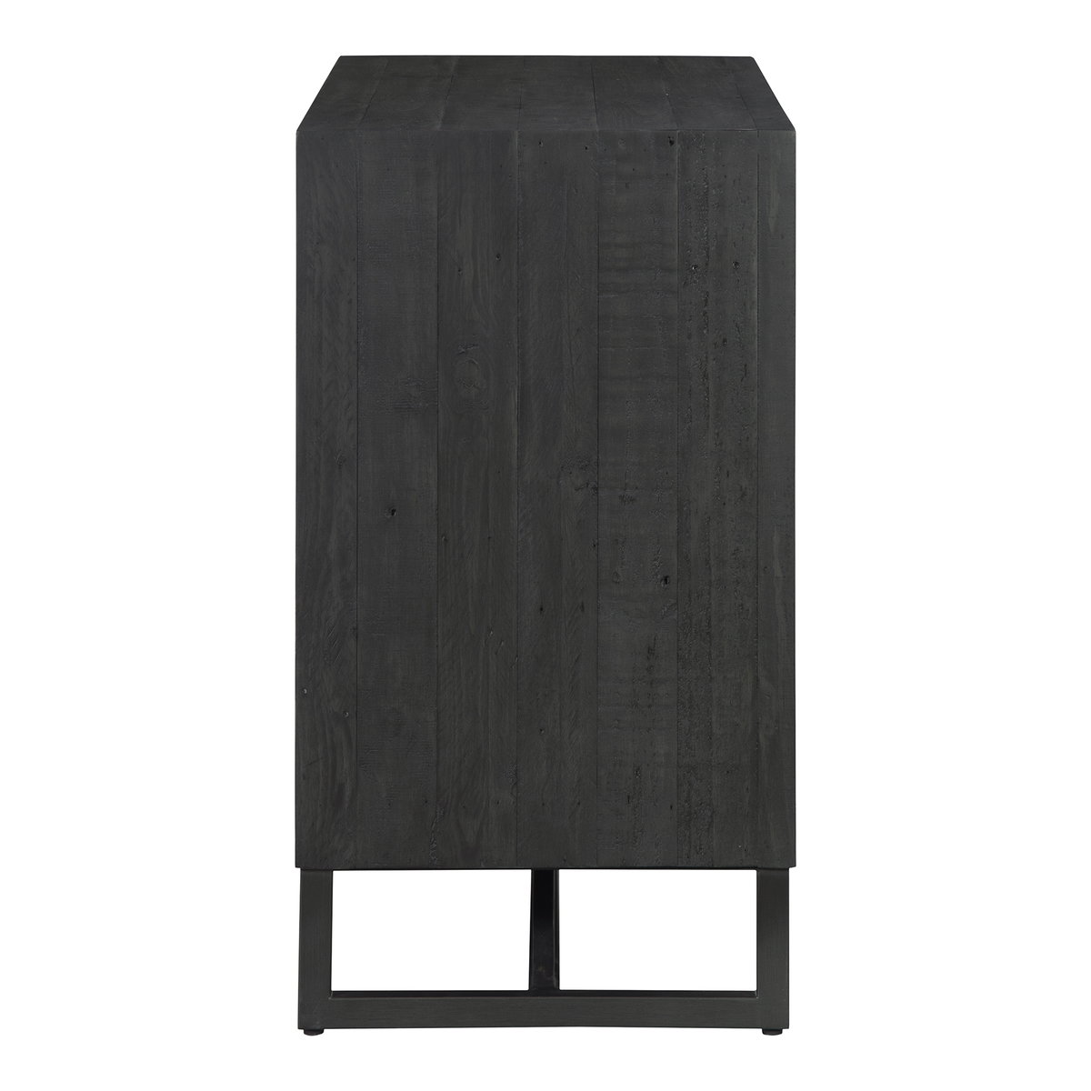 Sierra 2 Door Cabinet Black, Cabinets & Sideboard by Moe's Home, 39" width x 33" height x 18" depth View 4