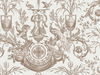 Avian Fountain Toile Mink Wallpaper thumbnail 0